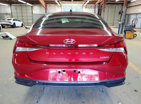KMHLP4AG5PU560008 2023 HYUNDAI ELANTRA Red Widok wnętrza z przodu
