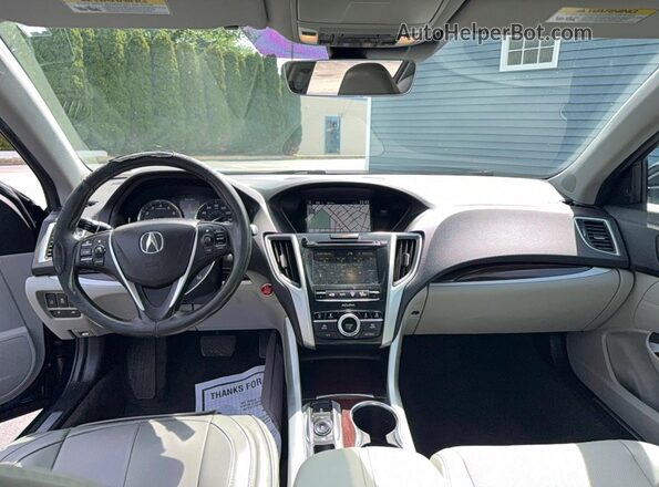 19UUB3F54HA003166 2017 ACURA TLX Blue Вид задніх сидінь