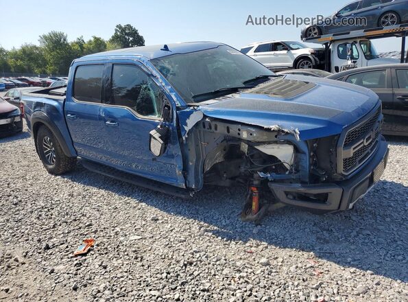 1FTFW1RG5KFA62332 2019 FORD F150 Blue Вид спереду