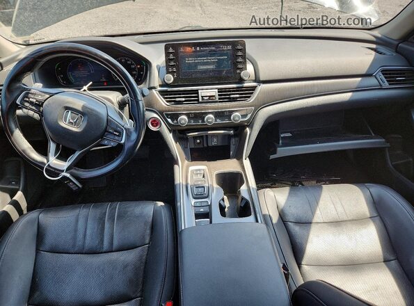 1HGCV3F52KA021126 2019 HONDA ACCORD Black ხელსაწყოთა პანელის ხედი
