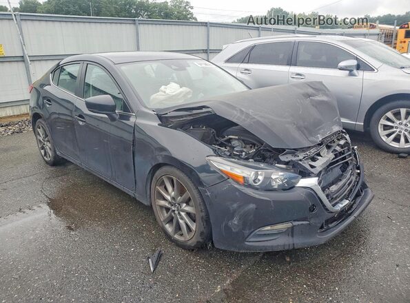 3MZBN1V33JM182730 2018 MAZDA 3 Black Вид спереду