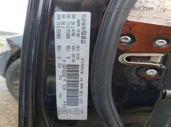 1C6RR7HT3GS313621 2016 RAM 1500 Black VIN կոդի պիտակի տեսք