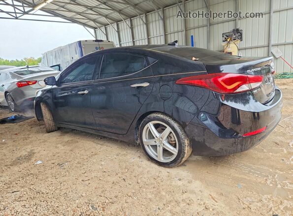 KMHDH4AE9GU629637 2016 HYUNDAI ELANTRA Black Задня права чверть