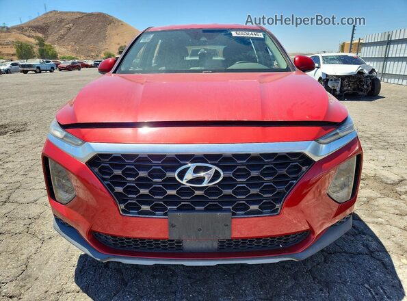 5NMS23AD1KH011873 2019 HYUNDAI SANTA Red Rear view