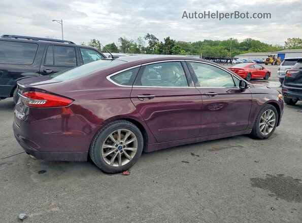 3FA6P0HD0HR332146 2017 FORD FUSION Maroon წინა მარჯვენა