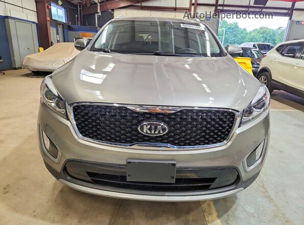 5XYPHDA51HG231388 2017 KIA SORENTO Gray Rear view