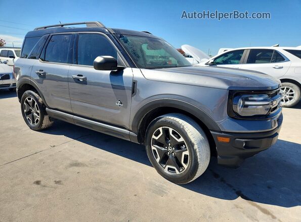 3FMCR9C65MRA72272 2021 FORD BRONCO Gray Widok z przodu