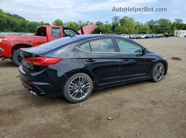 KMHD04LB3JU681475 2018 HYUNDAI ELANTRA Black Передня права чверть