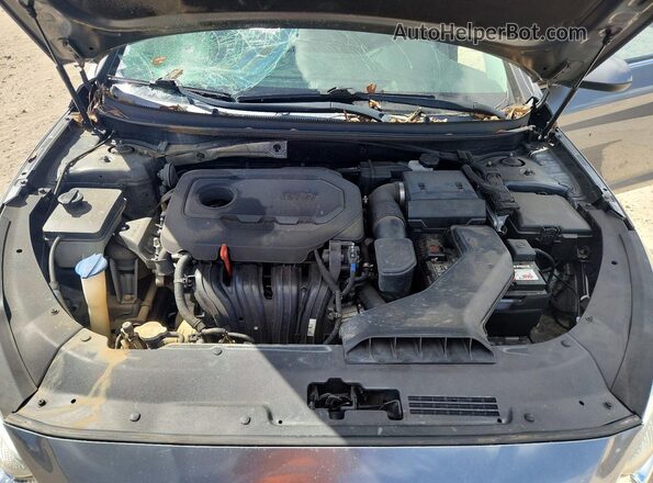 5NPE24AF5KH804309 2019 HYUNDAI SONATA Gray Widok komory silnika