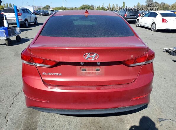 5NPD84LF2HH007631 2017 HYUNDAI ELANTRA Red Widok wnętrza z przodu