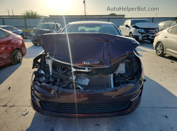 5XXGT4L38JG189290 2018 KIA OPTIMA Maroon Вид ззаду