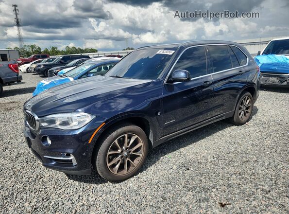 5UXKT0C31H0V97272 2017 BMW X5 Blue Rear left