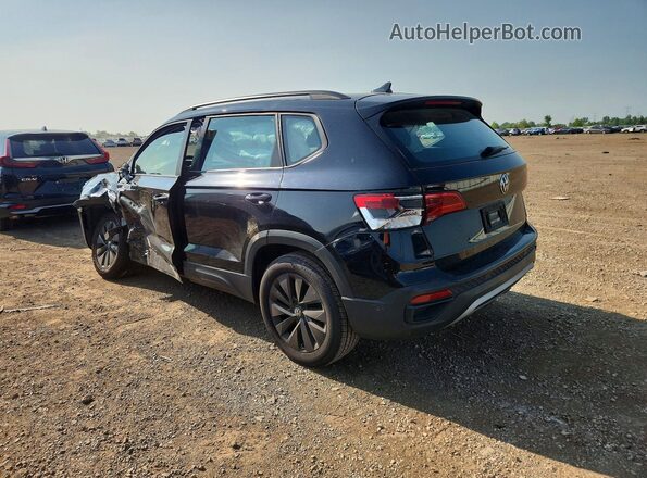 3VVAX7B29NM081996 2022 VOLKSWAGEN TAOS Черный Задняя правая четверть