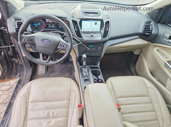 1FMCU9G9XHUA25899 2017 FORD ESCAPE Black Instrument cluster view