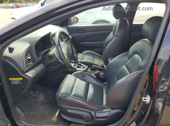 KMHD04LB3JU681475 2018 HYUNDAI ELANTRA Black Вид панелі приладів