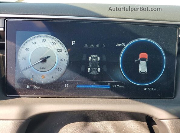 5NMJBCDE2RH425979 2024 HYUNDAI TUCSON Gray Widok tylnych siedzeń