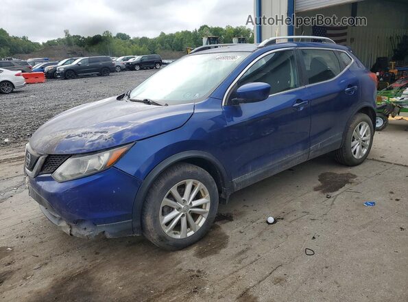JN1BJ1CR7JW293886 2018 NISSAN ROGUE Blue Задня ліва чверть