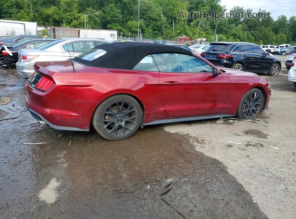 1FATP8UHXJ5113536 2018 FORD MUSTANG Red Передня права чверть