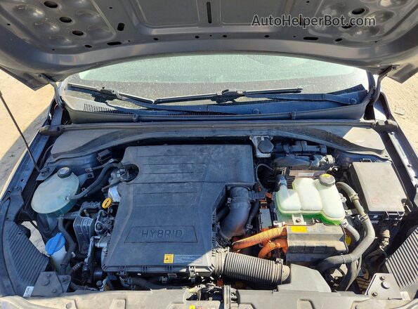 KMHC65LC8HU050336 2017 HYUNDAI IONIQ Gray Widok naklejki z numerem VIN