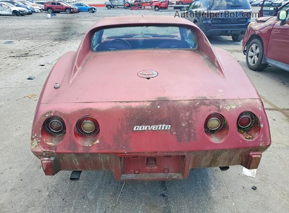 1Z37L7S432548 1977 CHEVROLET CORVETTE Красный Вид салона спереди