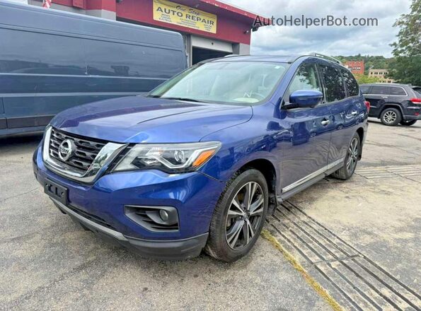 5N1DR2MN0JC620741 2018 NISSAN PATHFINDER Blue Հետևի ձախ