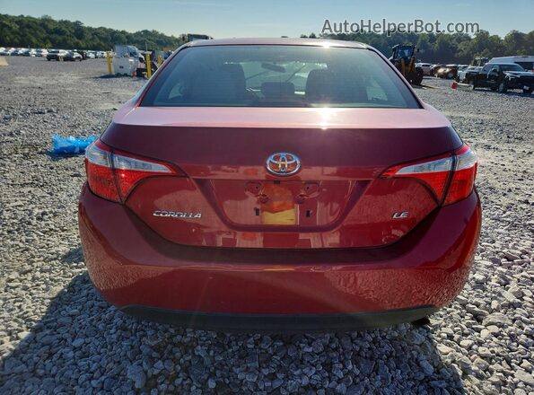 2T1BURHE1GC732638 2016 TOYOTA COROLLA Red წინა სალონის ხედი