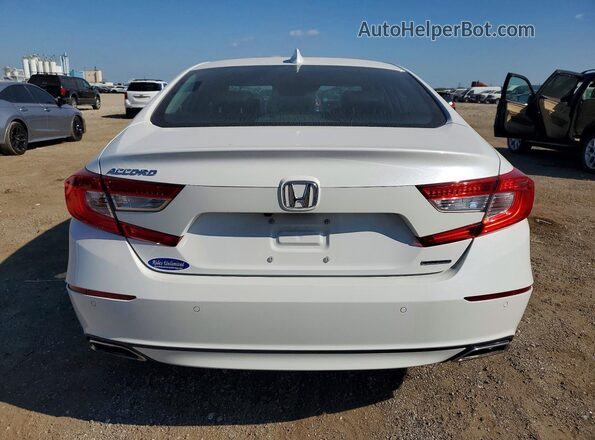 1HGCV1F98JA163387 2018 HONDA ACCORD Белый Вид салона спереди