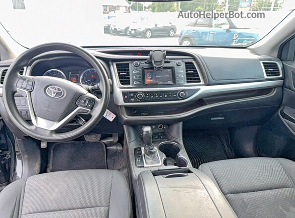 5TDBZRFH9JS904623 2018 TOYOTA HIGHLANDER Black უკანა სავარძლების ხედი