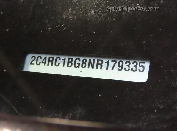 2C4RC1BG8NR179335 2022 CHRYSLER PACIFICA Black Вид задньої частини салону