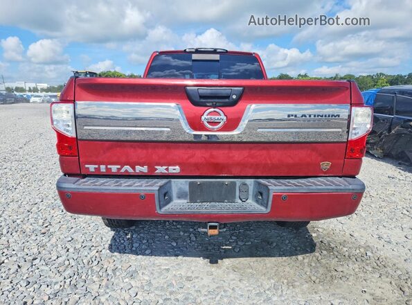 1N6BA1F24GN502525 2016 NISSAN TITAN Red Вид салону спереду