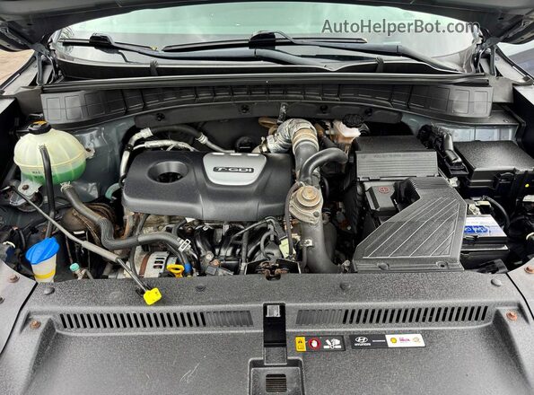 KM8J3CA24HU554624 2017 HYUNDAI TUCSON Black Engine compartment view