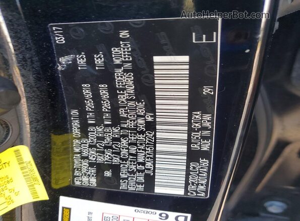 JTJBM7FX7H5172242 2017 LEXUS GX Black 360 interior view