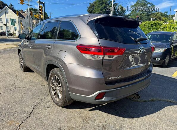 5TDJZRFH4JS523113 2018 TOYOTA HIGHLANDER Gray Rear right