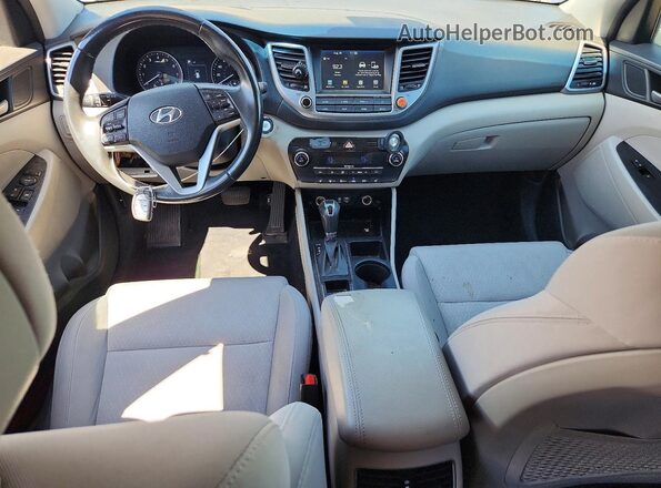 KM8J33A27JU837251 2018 HYUNDAI TUCSON Gray Вид щитка приладів