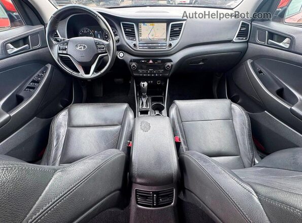 KM8J3CA28GU125050 2016 HYUNDAI TUCSON Burgundy Вид задніх сидінь