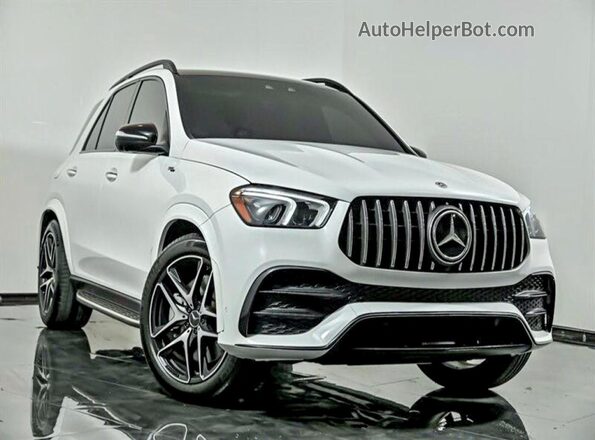 4JGFB6BB2MA575427 2021 MERCEDES-BENZ GLE White Trasero izquierdo