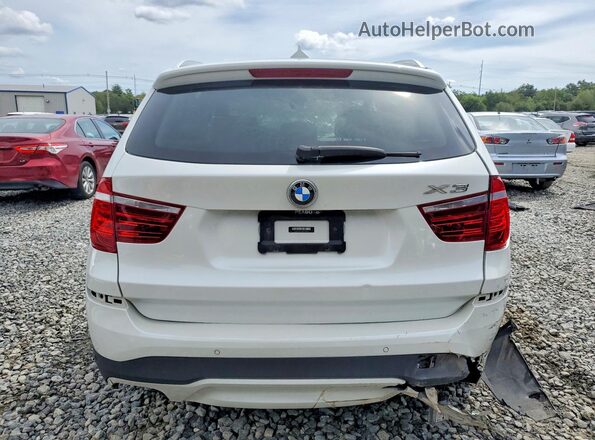 5UXWX9C30H0T22440 2017 BMW X3 White წინა სალონის ხედი