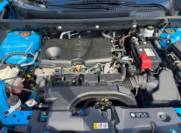 2T3F1RFV1KW022148 2019 TOYOTA RAV4 Синий Вид салона спереди