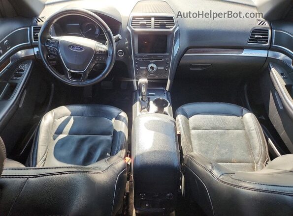1FM5K8FH8JGB98309 2018 FORD EXPLORER Black ხელსაწყოთა პანელის ხედი