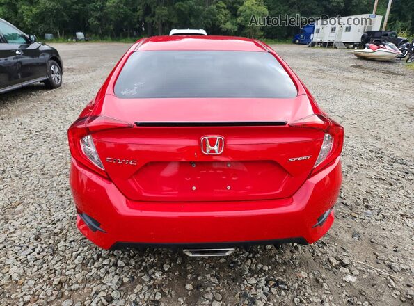 2HGFC2F85MH533782 2021 HONDA CIVIC Red Front interior view