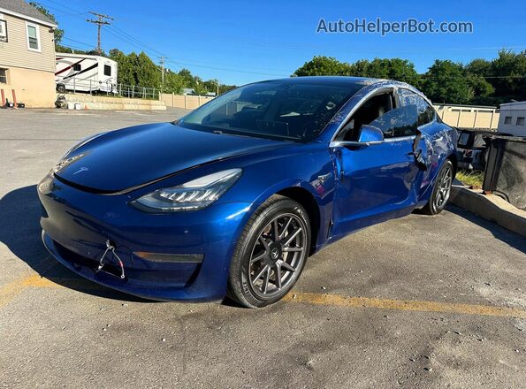 5YJ3E1EB1LF617668 2020 TESLA MODEL Blue Tył lewy