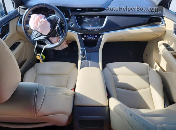 1GYKNARSXJZ198159 2018 CADILLAC XT5 Blue ხელსაწყოთა პანელის ხედი