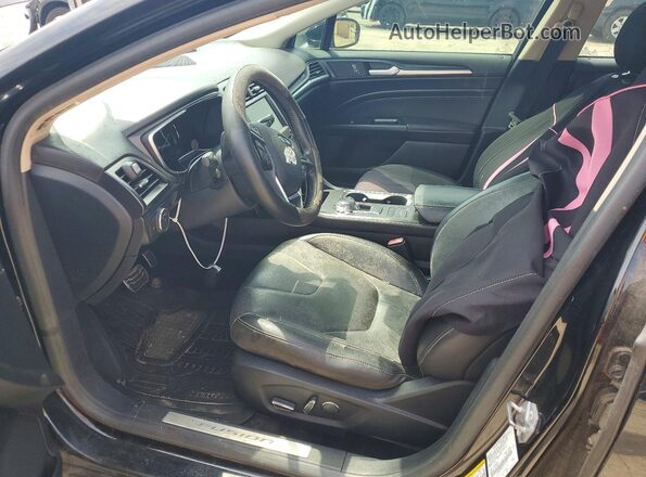 3FA6P0RU2JR102774 2018 FORD FUSION Black Առջևի վահանակի տեսք