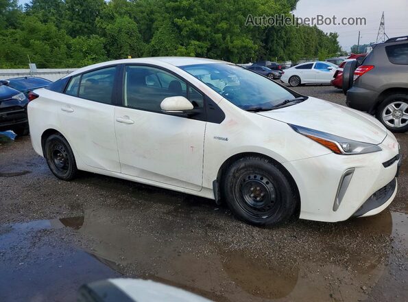 JTDL9MFU6M3030497 2021 TOYOTA PRIUS Белый Передняя правая четверть