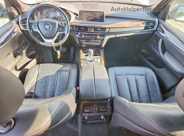 5UXKT0C57J0W02451 2018 BMW X5 White Instrument cluster view