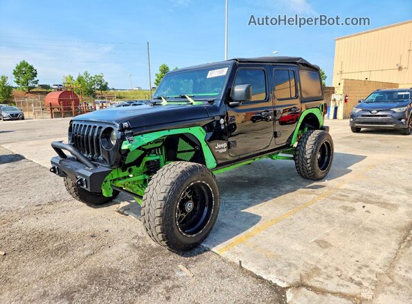 1C4HJXDN9JW329440 2018 JEEP WRANGLER Black Trasero izquierdo