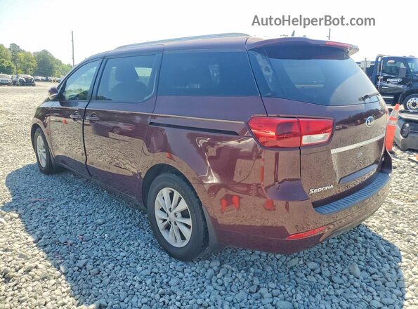 KNDMB5C19G6163850 2016 KIA SEDONA Maroon Rear right