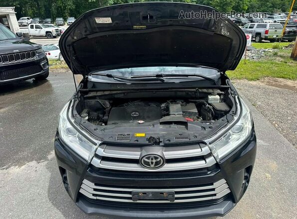 5TDZZRFH0KS325407 2019 TOYOTA HIGHLANDER Черный Вид сзади