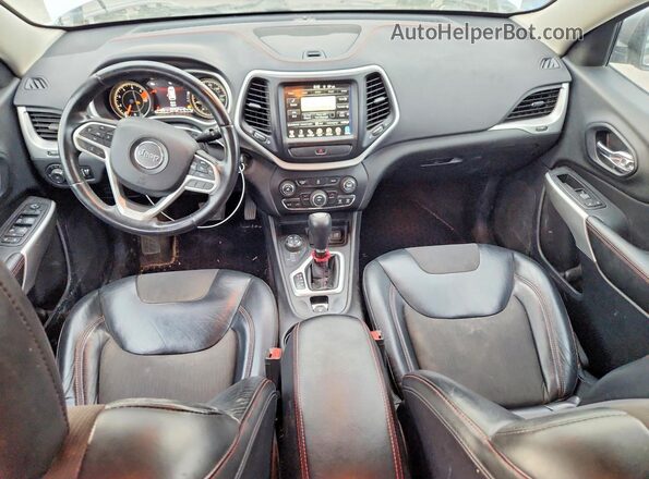 1C4PJMBB6HW614478 2017 JEEP CHEROKEE White ხელსაწყოთა პანელის ხედი