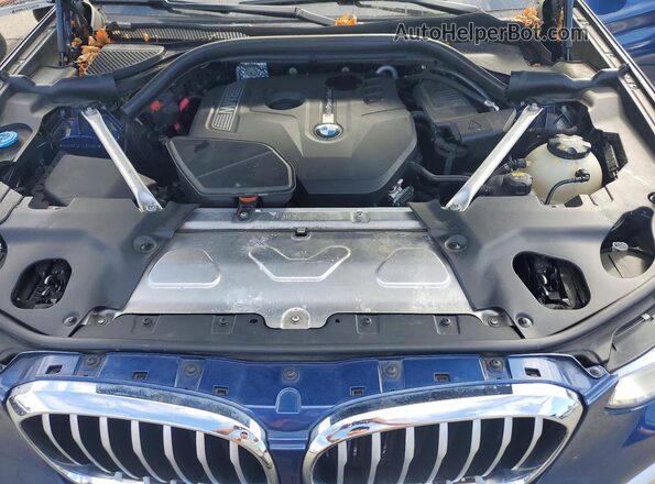 5UXTR9C51JLD72091 2018 BMW X3 Blue VIN კოდის სტიკერის ხედი